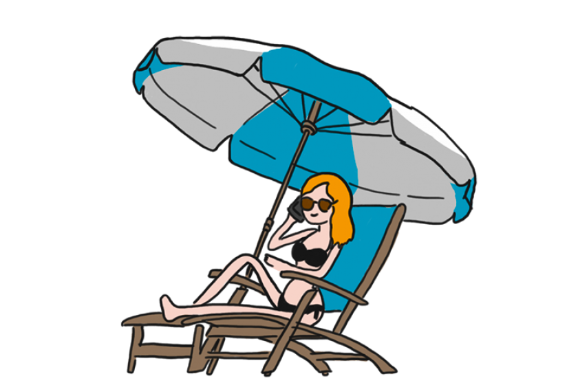 Détente à la plage